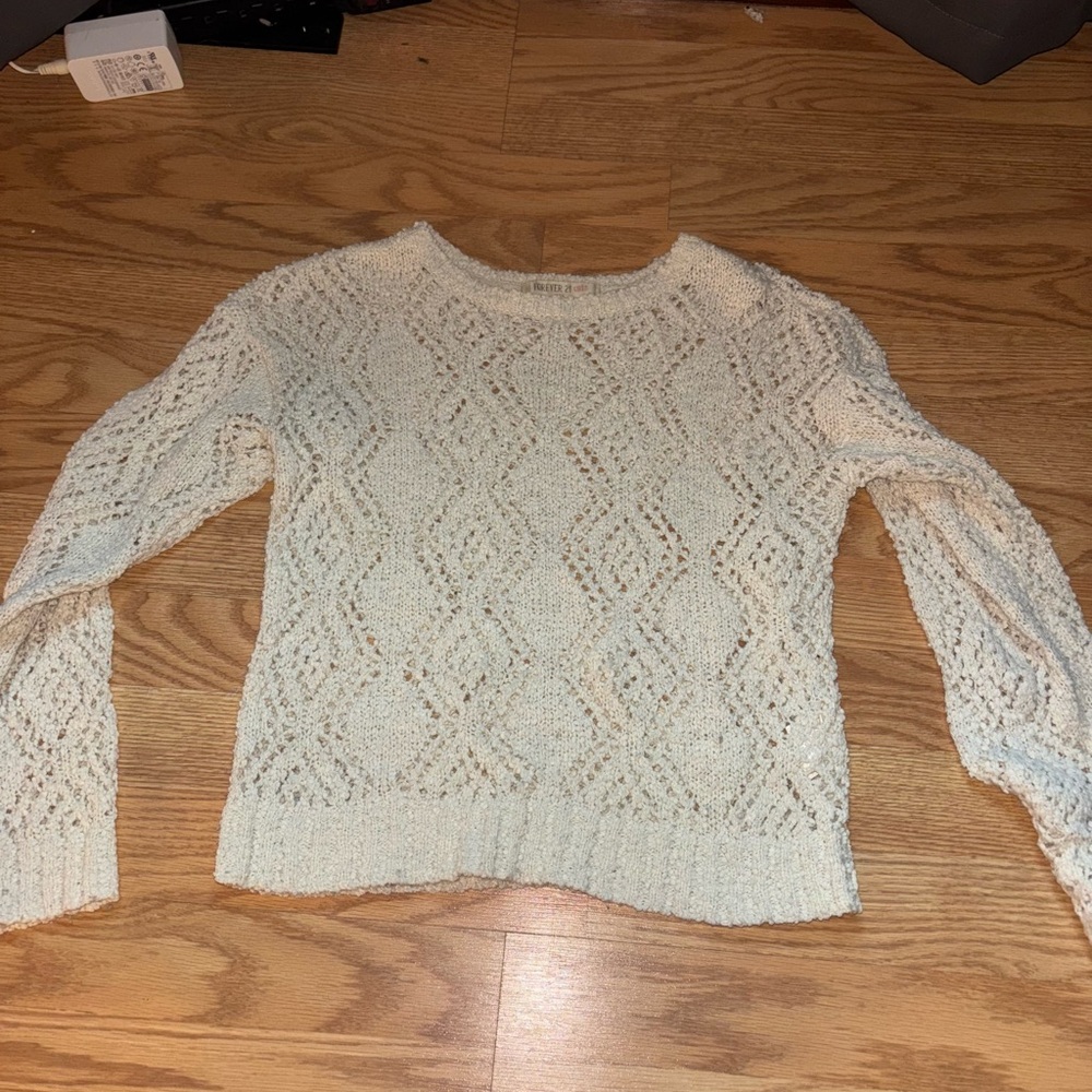 Forever 21 Cream Knit Girl's Sweater